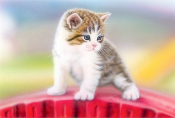 �q�L�̊G�FIn the park